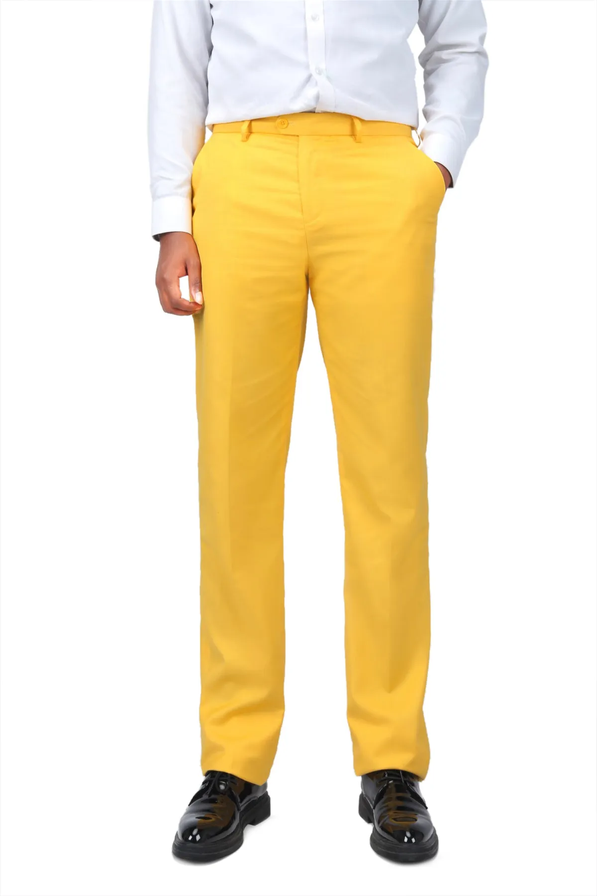 2-Piece Slim Fit Simple Designed Orange Suit