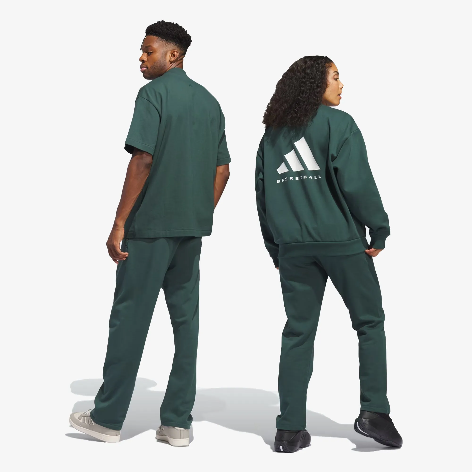 Adidas Originals | BASKETBALL SWEATPANTS  { MINERAL GREEN