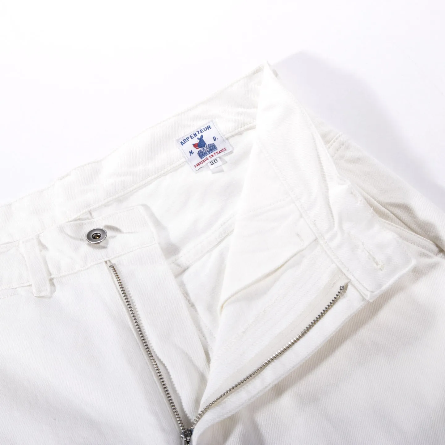 ARPENTEUR EDDIE P. TROUSERS WHITE DENIM