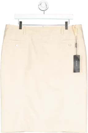 Basler Beige Cotton Midi Skirt UK 18