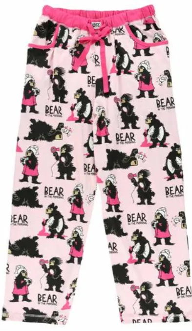 Bear in AM Pink Women's PJ Pant