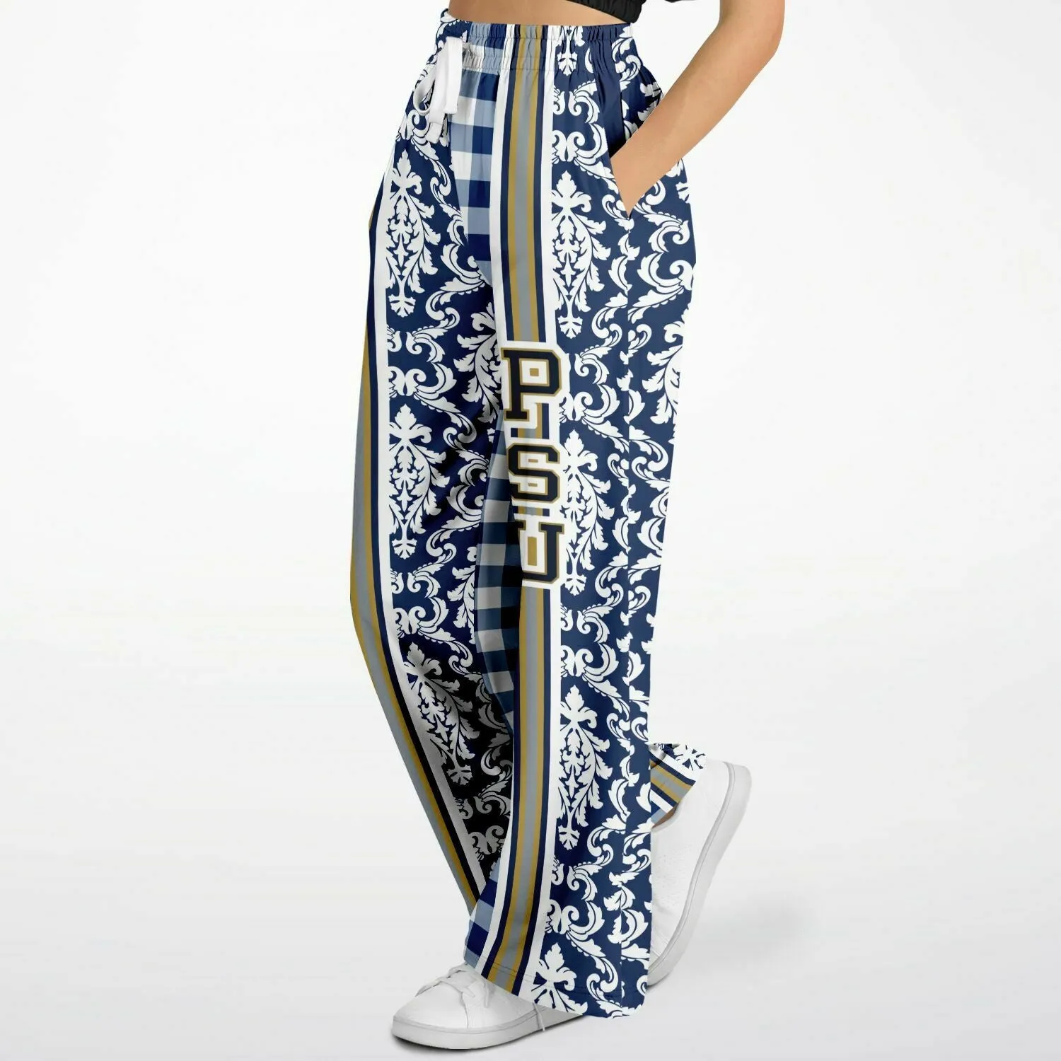 Blue Gables Eco-Poly Stretchy Phat Bellbottoms