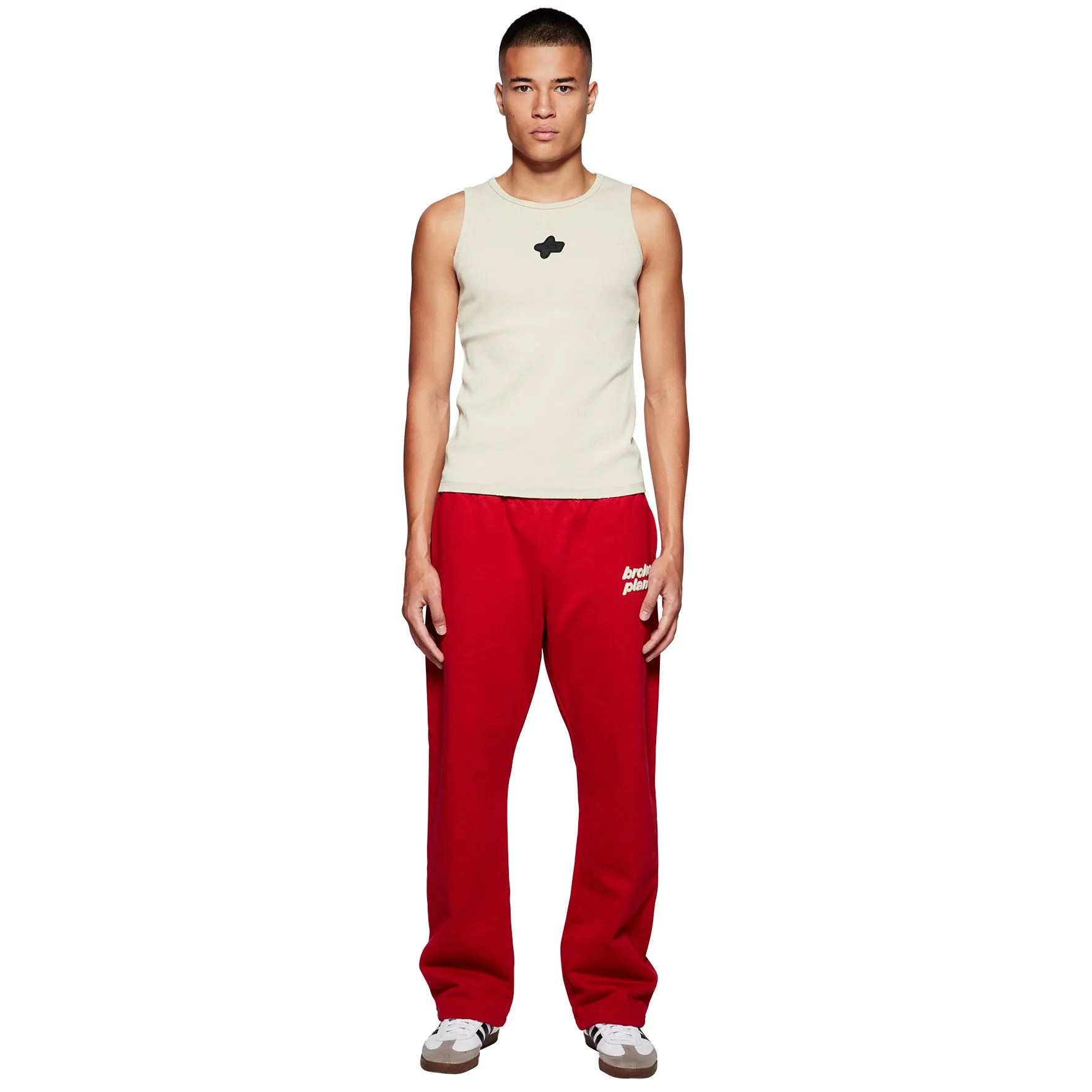 Broken Planet Straight Leg Ruby Red Sweatpants