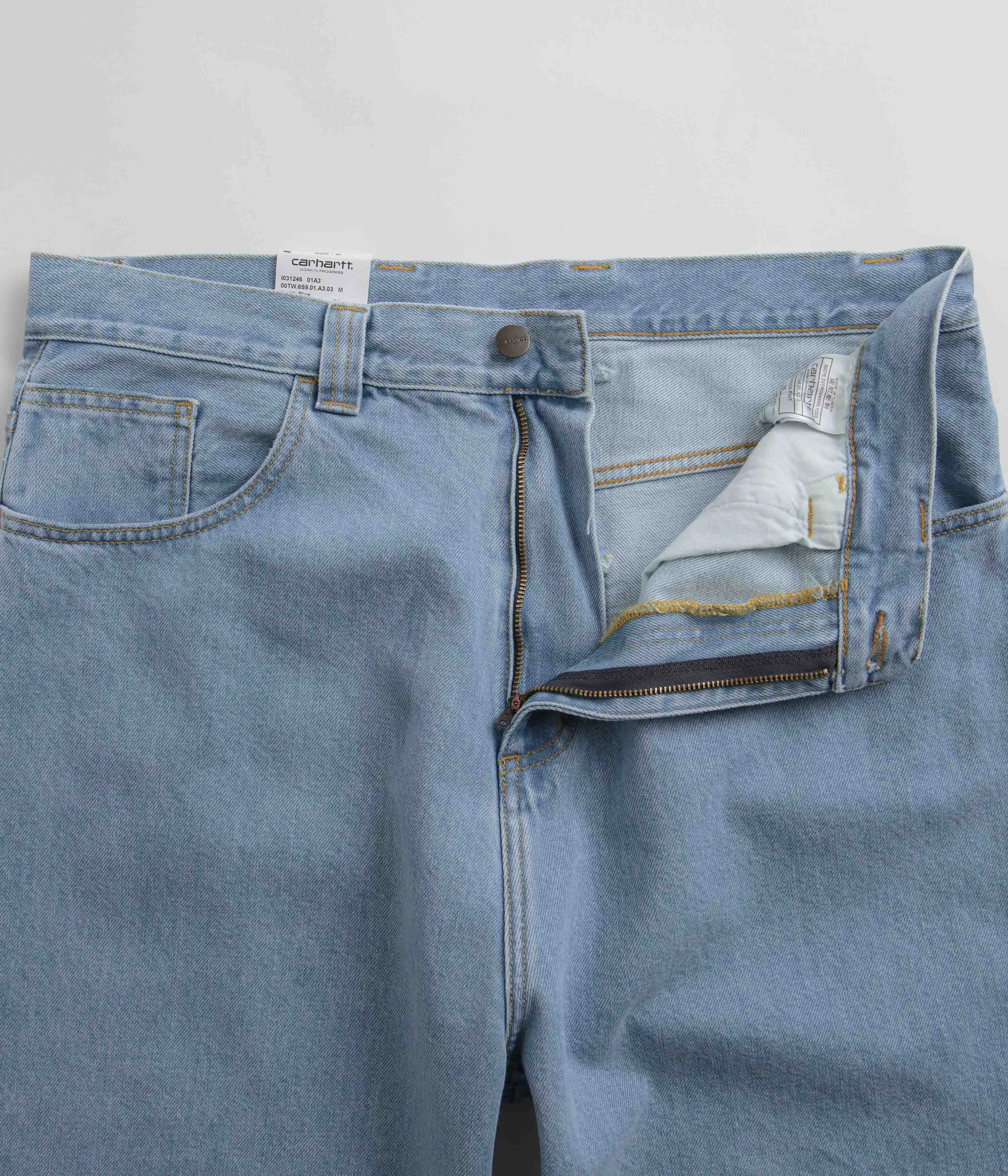 Carhartt Brandon Denim Pants - Blue Heavy Stone Bleach