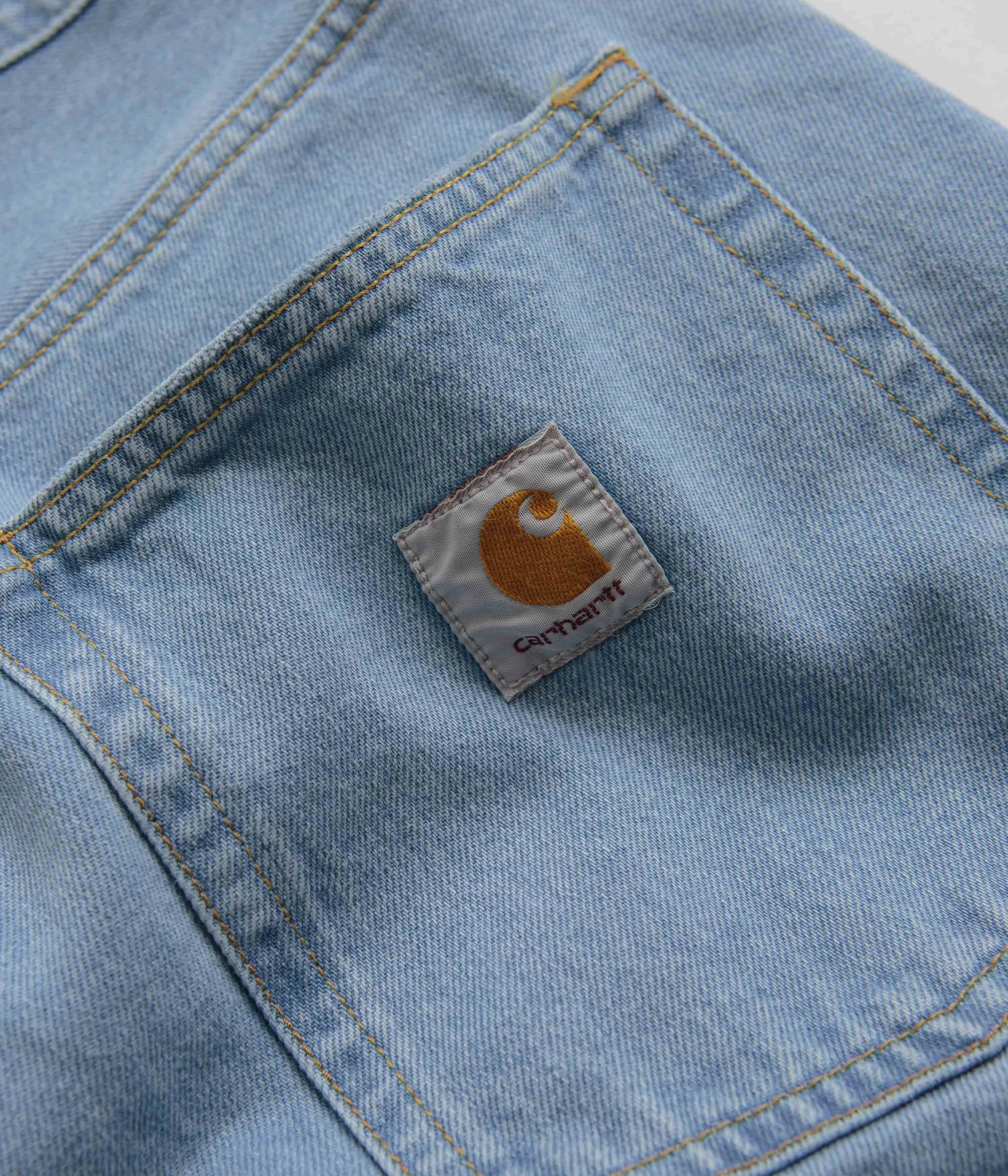 Carhartt Brandon Denim Pants - Blue Heavy Stone Bleach