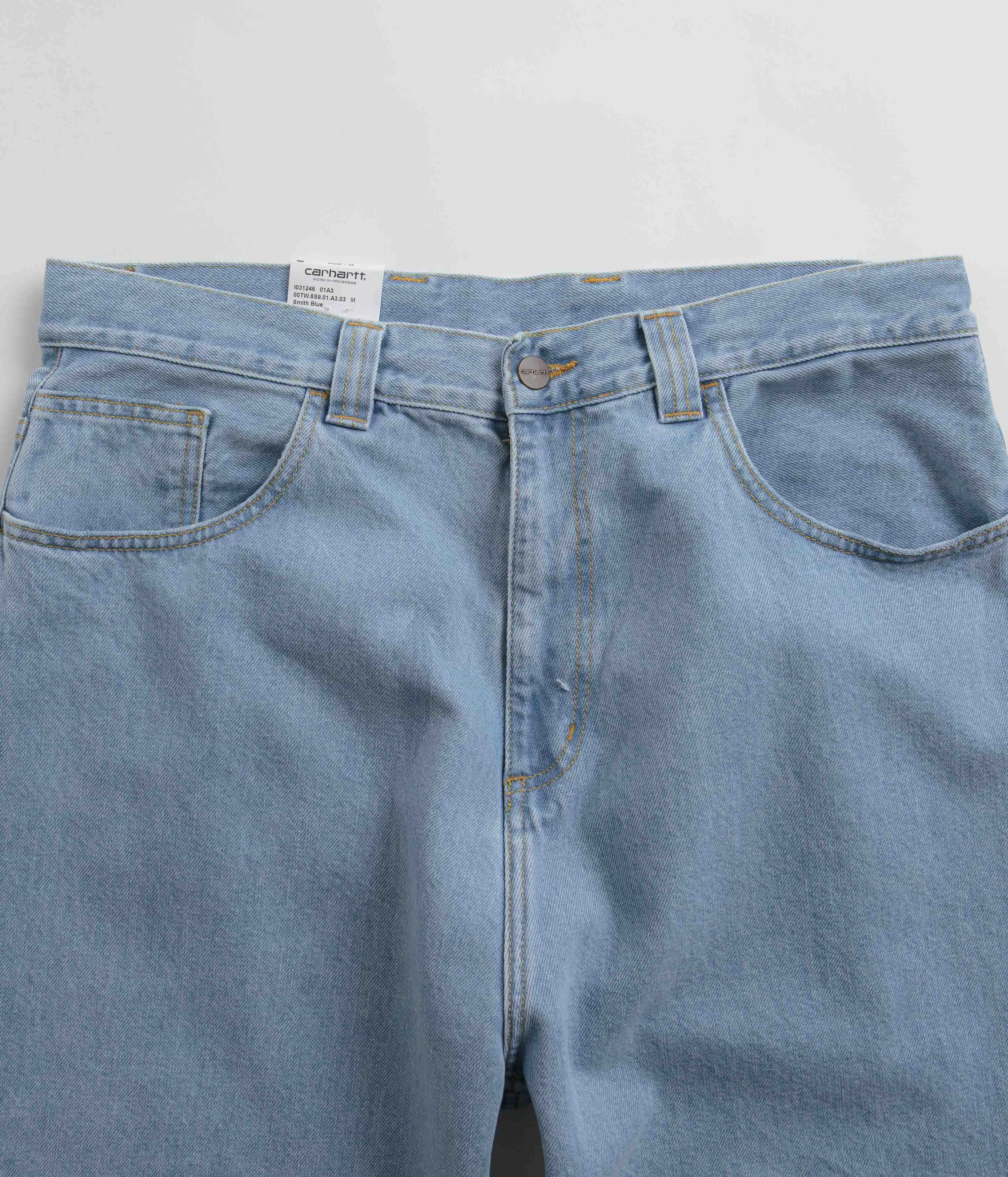 Carhartt Brandon Denim Pants - Blue Heavy Stone Bleach