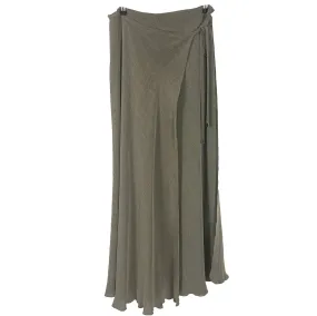 Chanel Cocoa Viscose Weave Wrap Maxi Skirt XS/S