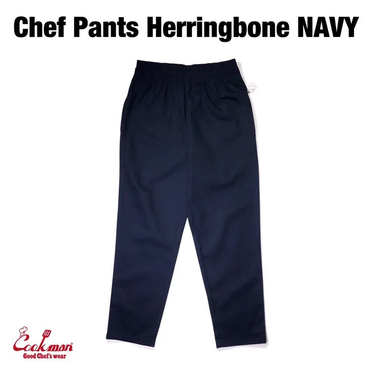 Cookman Chef Pants - Herringbone : Navy