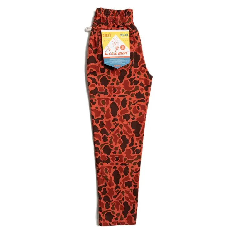 Cookman Chef Pants - Ripstop : Duck Hunter Camo Red