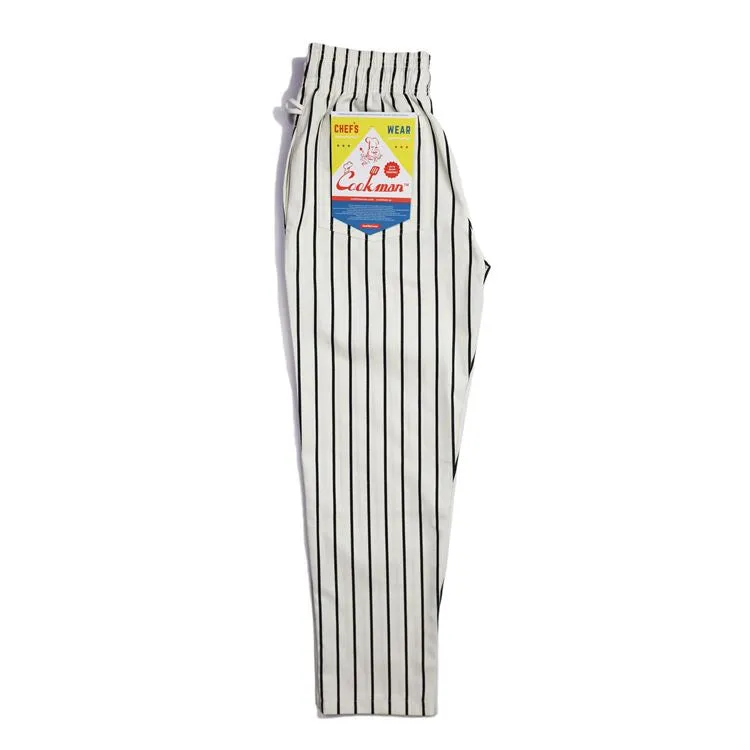 Cookman Chef Pants - Stripe : White x Black