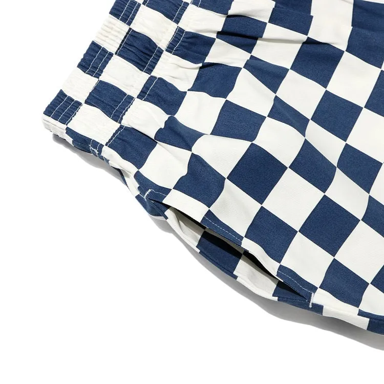 Cookman Chef Short Pants - Checker : Navy