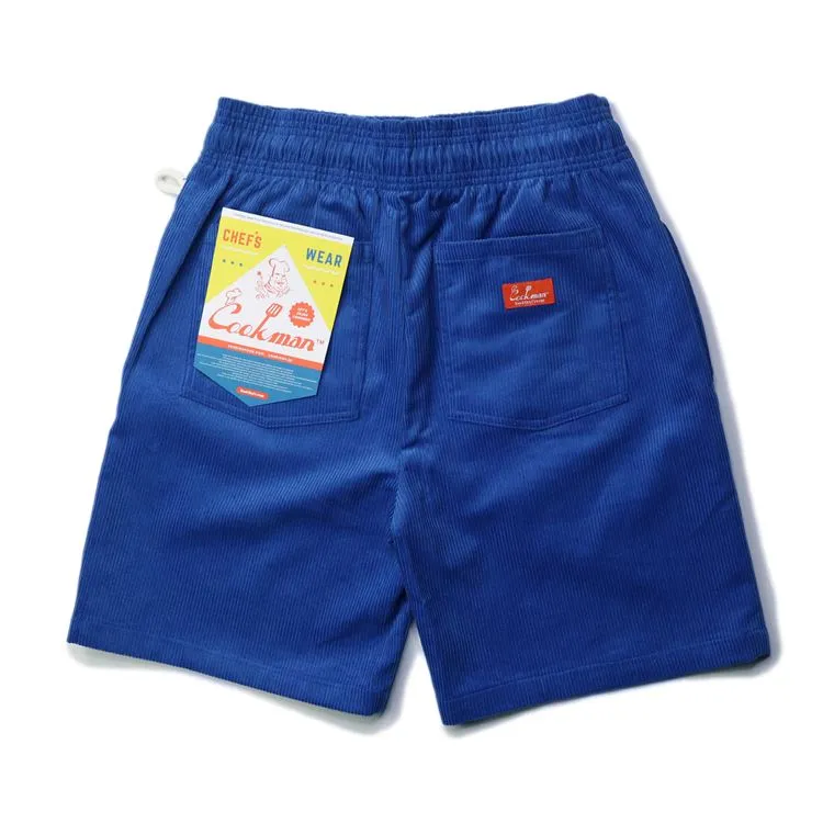 Cookman Chef Short Pants - Corduroy : Royal Blue