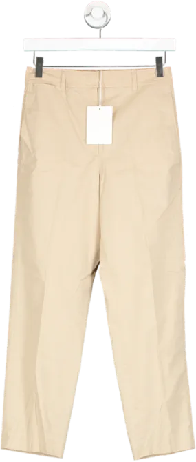 cos Beige Straight Leg Trousers UK 6