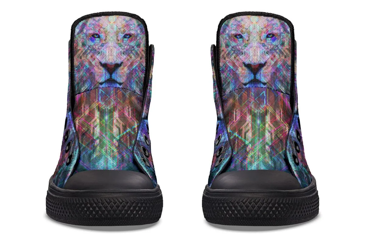 Crystal Lion High Top Shoes