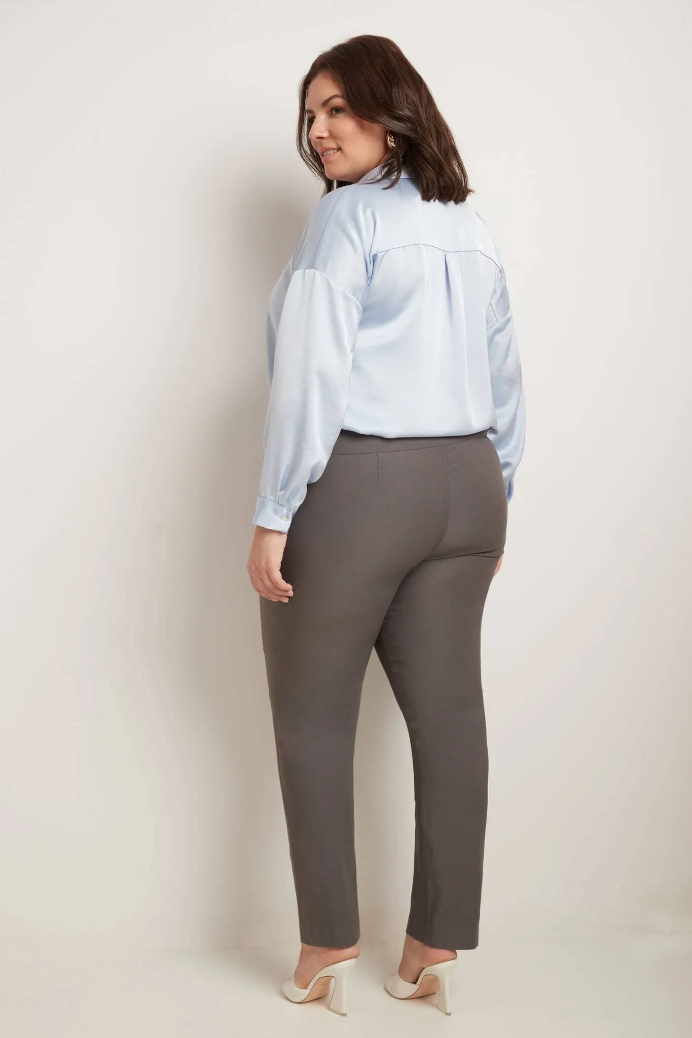 Curvy Tummy Control Straight Leg Pants