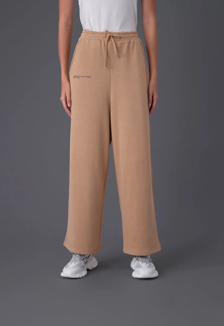 Drawstring Waist Wide Leg Pants