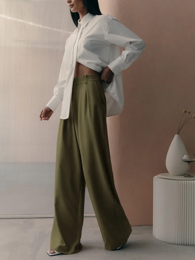 Everyday Wide Leg High Waist Pants