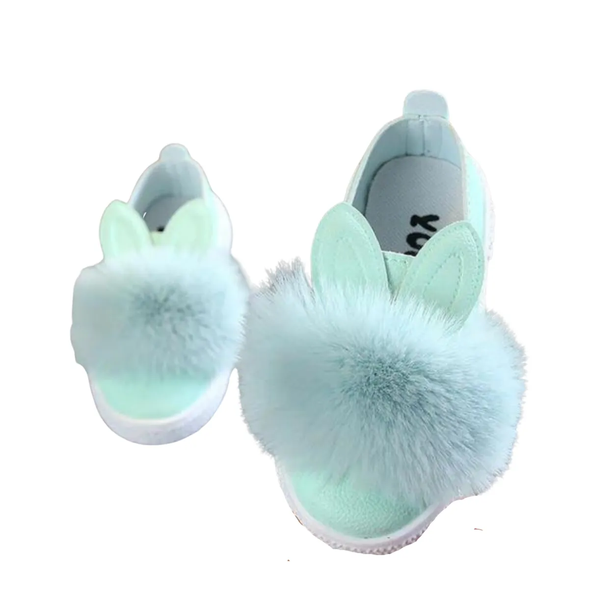 Evie Mint PomPom Shoes