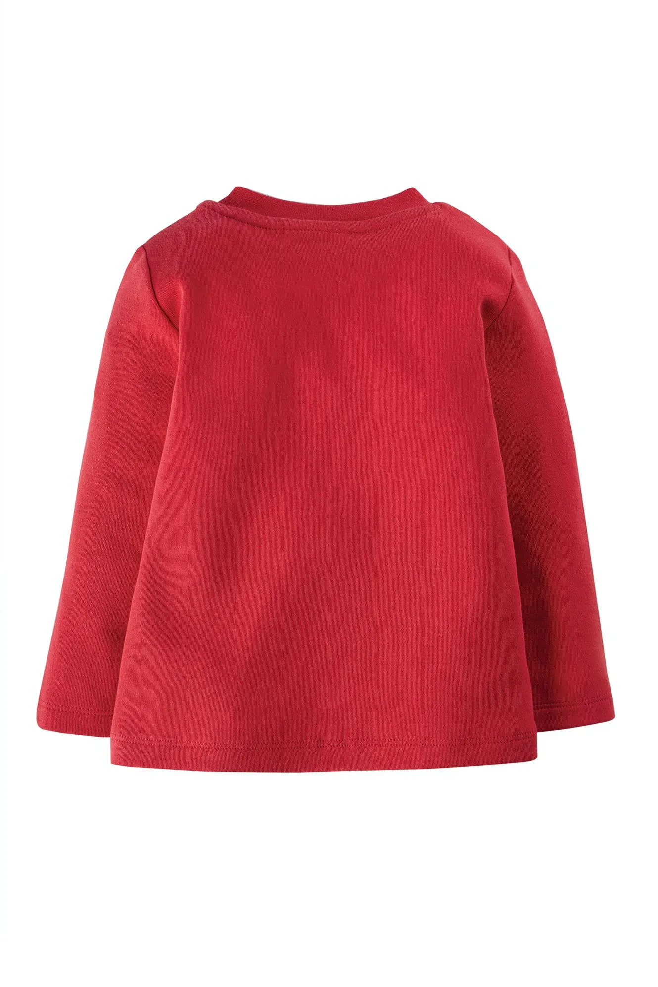 Frugi True Red Husky Adventure Applique Top