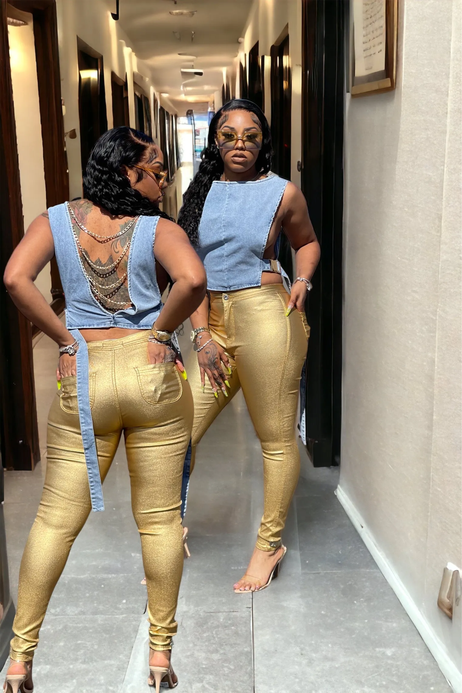 Gold “ Shimmer “ Pants