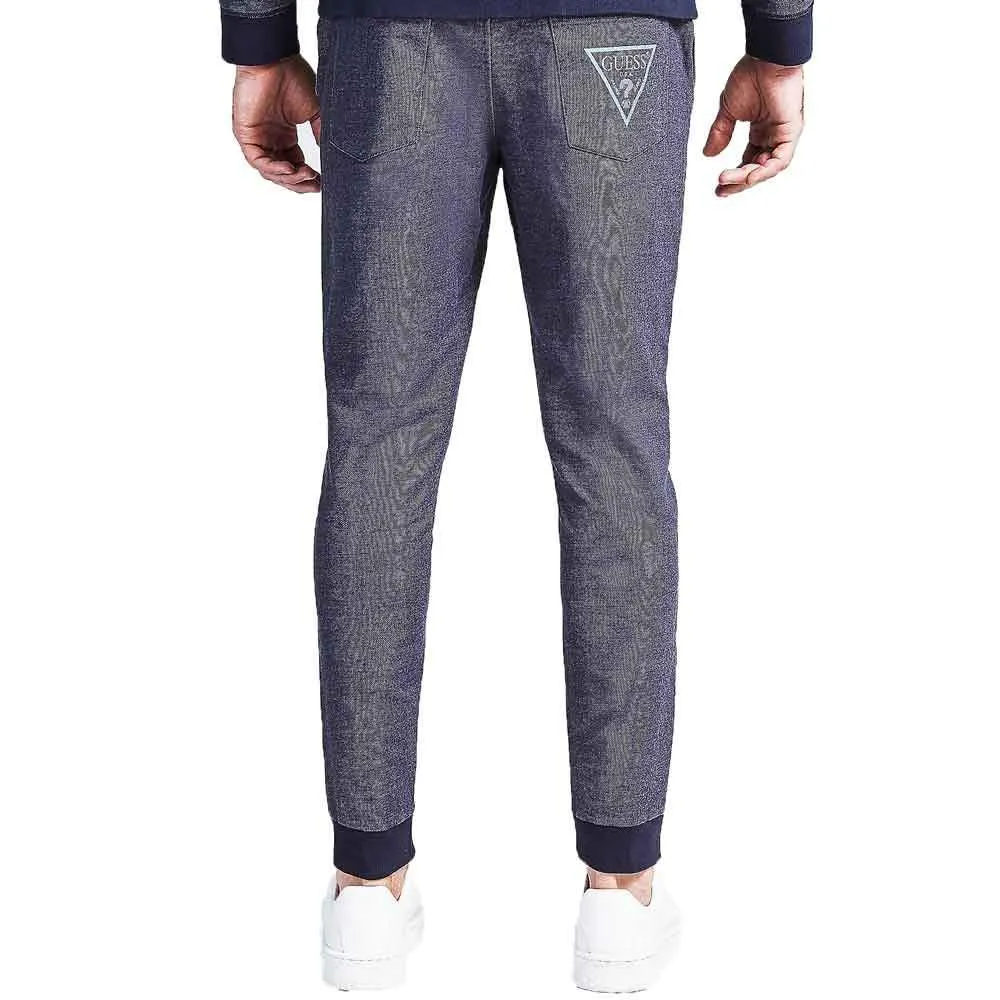 Guess Mens Fleece Sweatpant Joggers - Blue