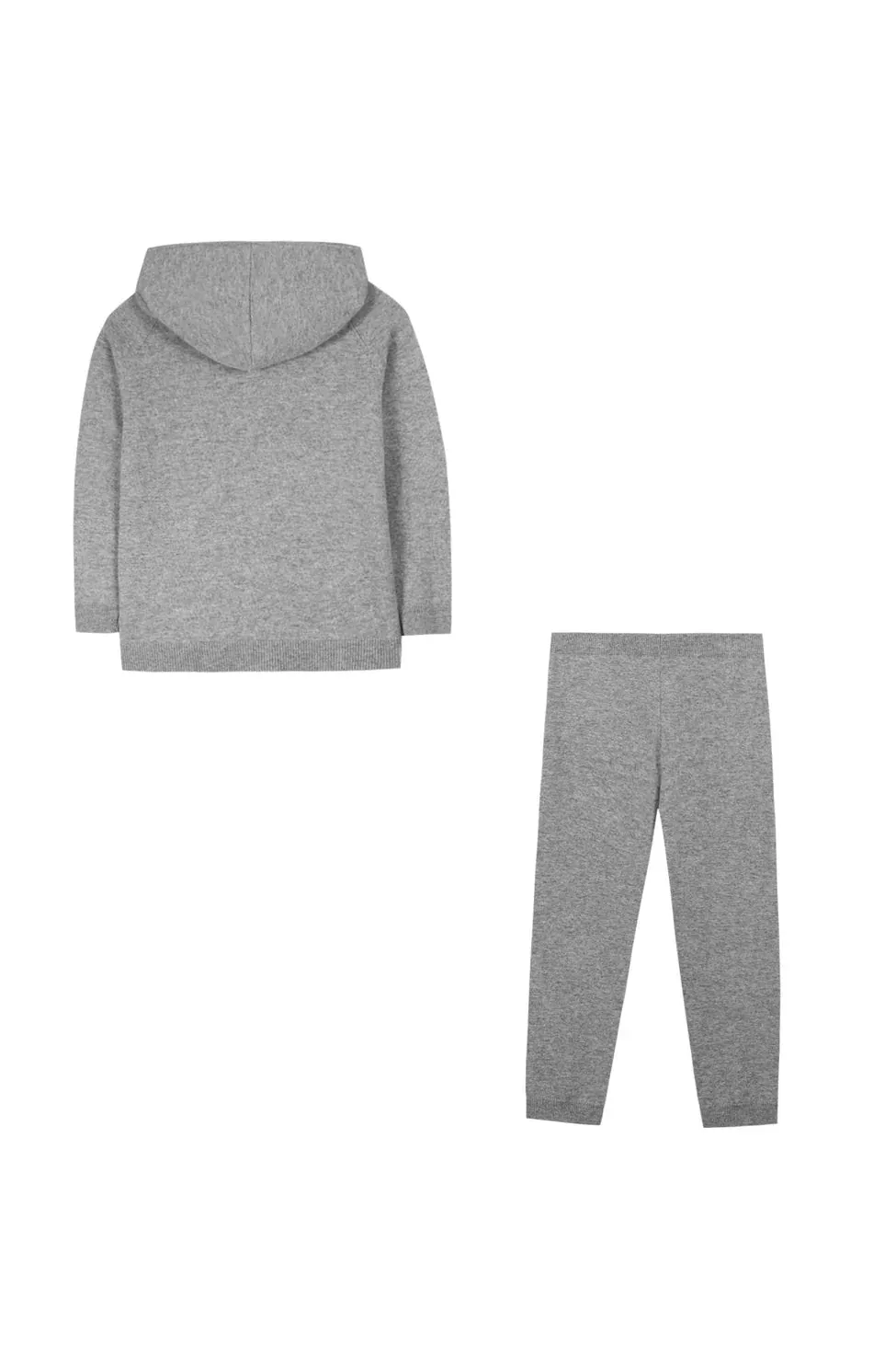 Heather Gray Knit Jogging Suit