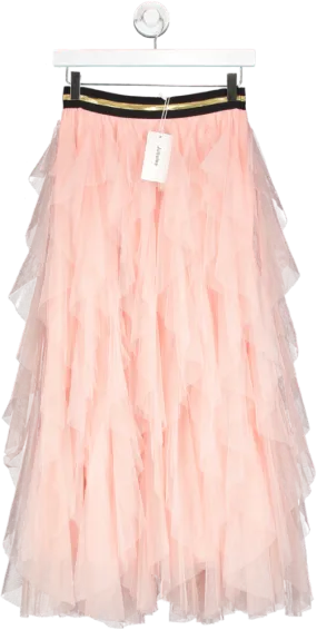 JUBYLEE Pink Long Tulle Skirt