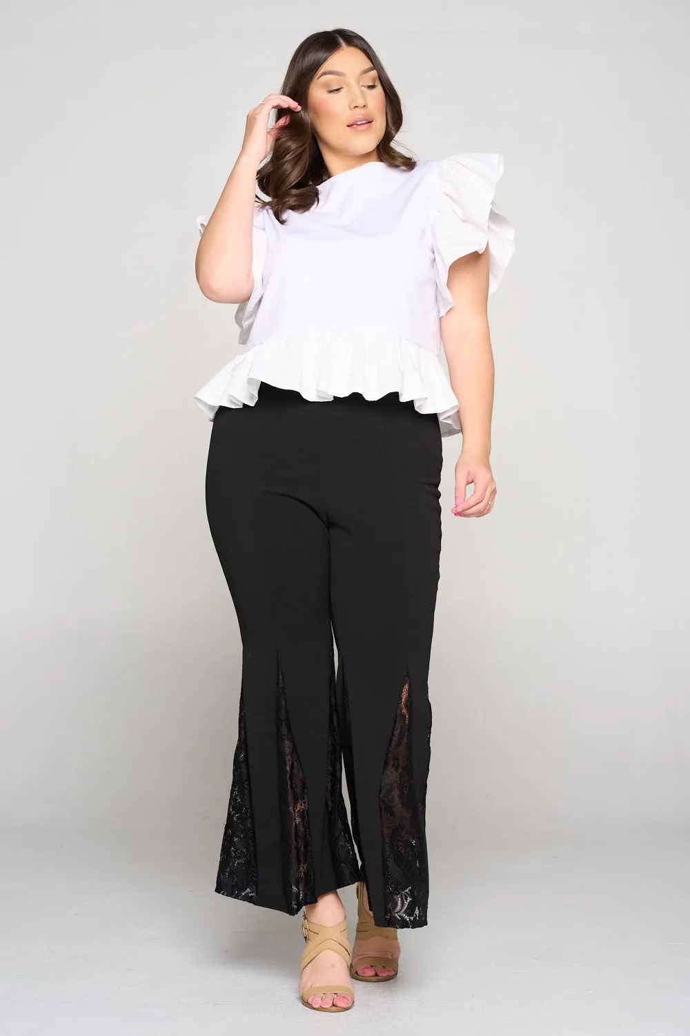 Laced Flare Pants