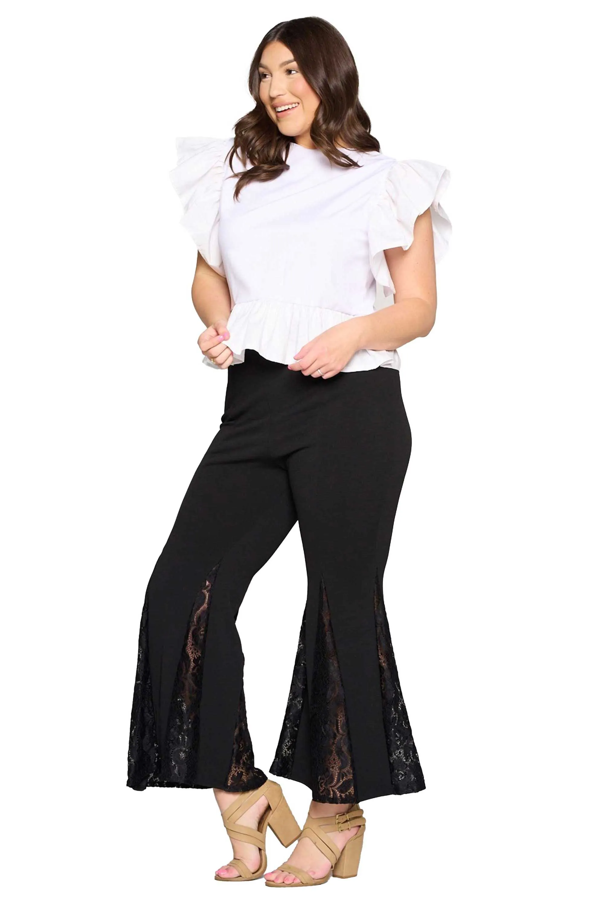 Laced Flare Pants