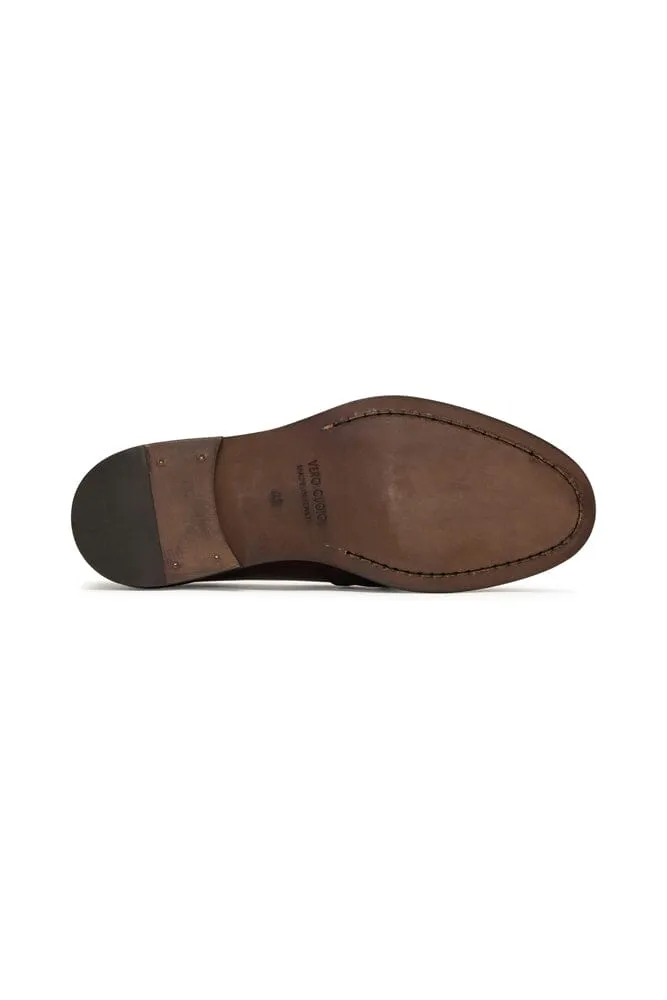 Loafer with Buckle - Dark Brown Italian Leather (1302)