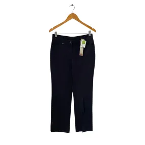 Marks & Spencer Black Two Way Stretch Straight Pants | Brand New |