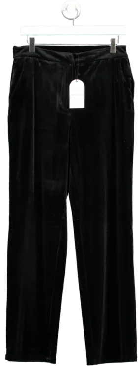 Monsoon Black Maria Velvet Straight Leg Trousers UK 10