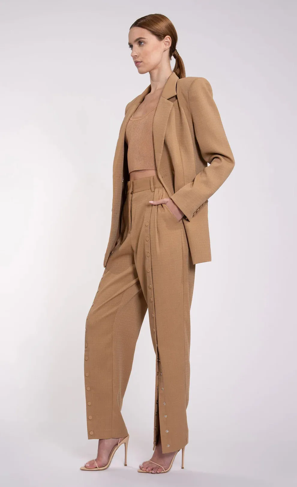 Nonchalant - Cyrus Pant - Sand