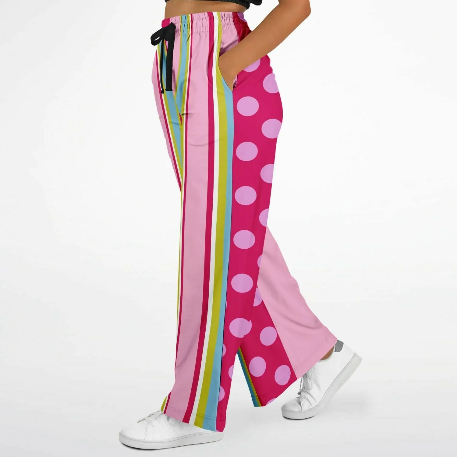 Pink Dottie Calypso Stretchy Phat Bellbottoms