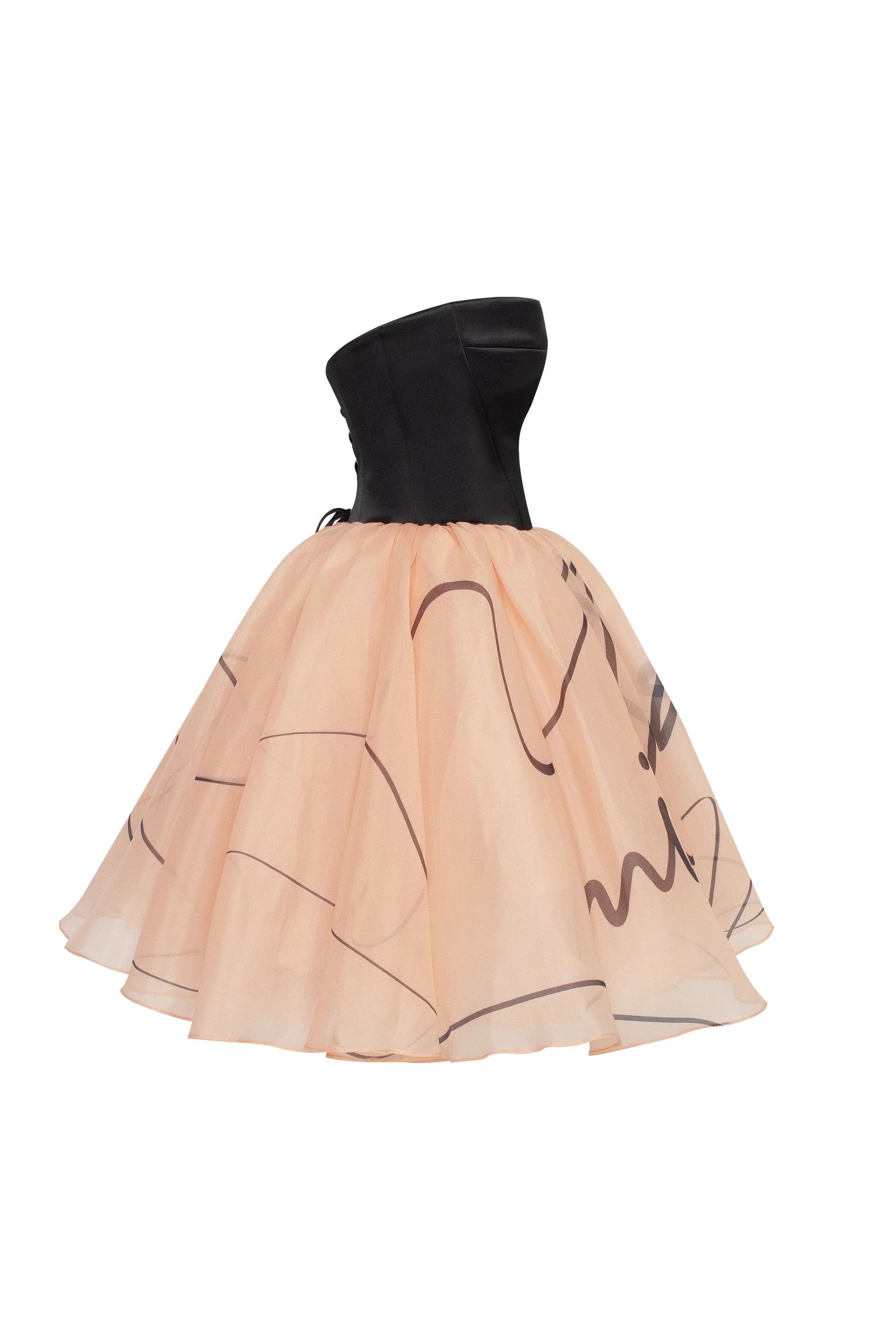 Puffy mini dress with Milla's signature, Xo Xo