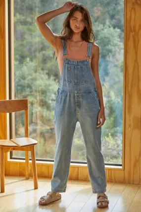 Rake It Up Denim Overalls