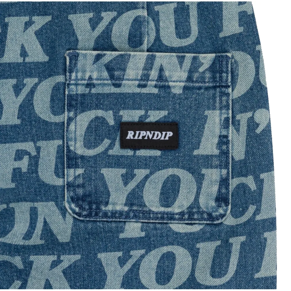 RIPNDIP FUCKIN FUCK DENIM PANTS-MULTI