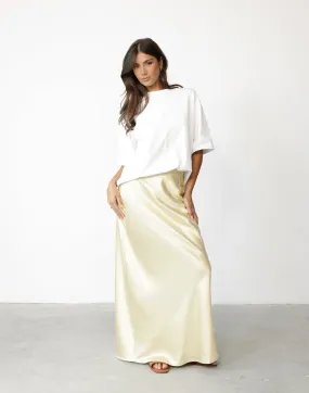 Sincerity Maxi Skirt (Lemon)