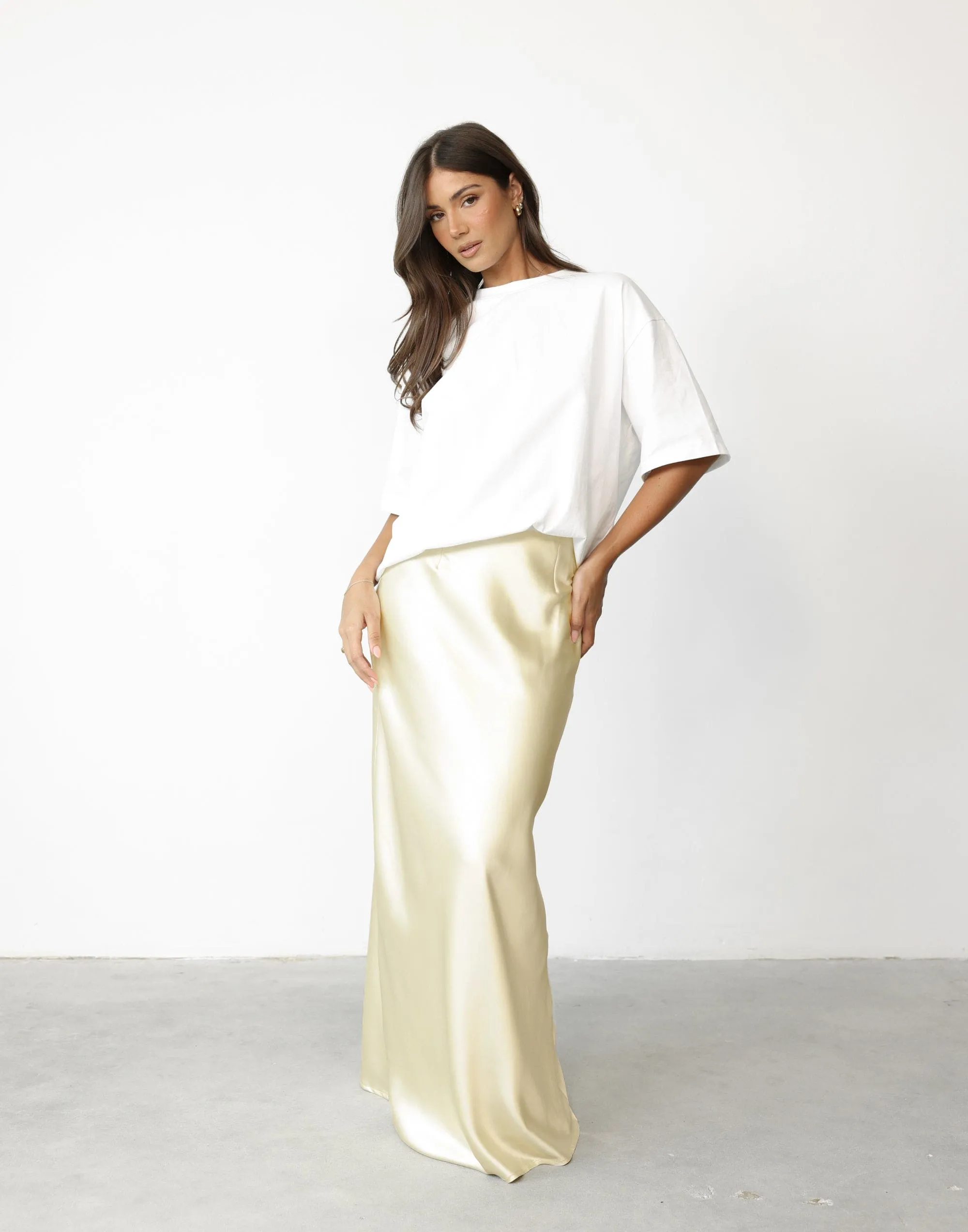 Sincerity Maxi Skirt (Lemon)