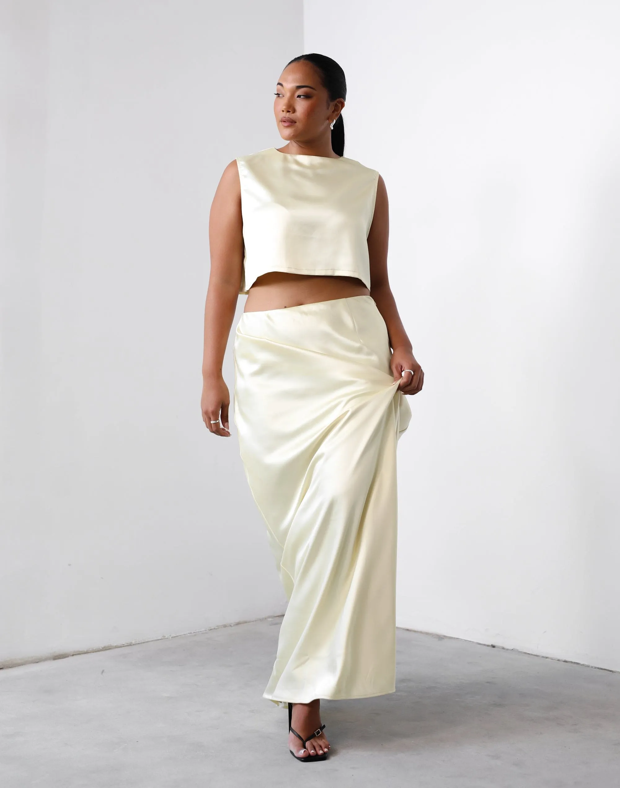 Sincerity Maxi Skirt (Lemon)