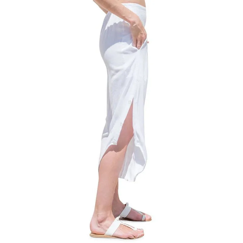 Slit Leg Capri Pants