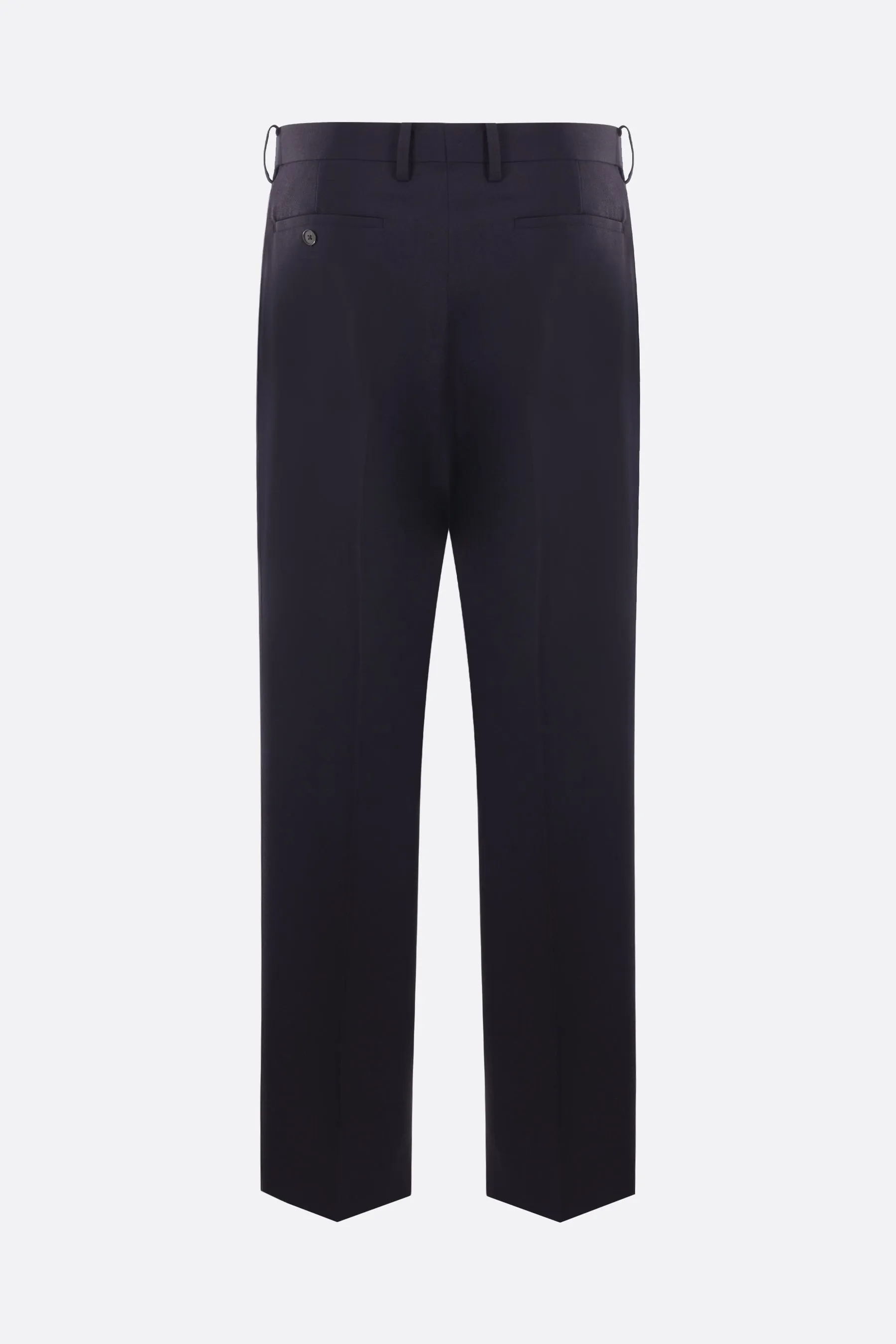 straight-leg wool pants