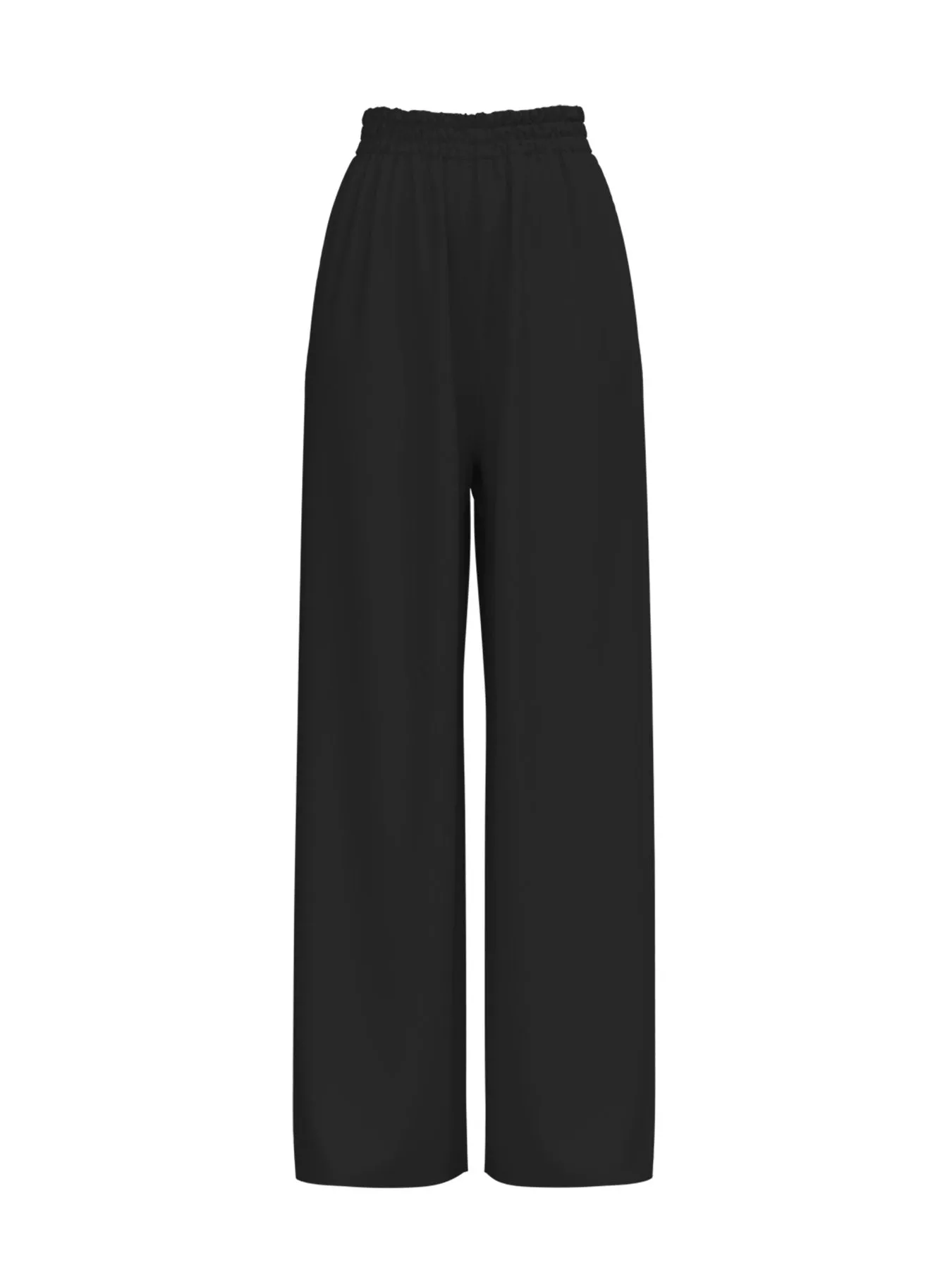 Sustainable Leer Pants - Solid Noir