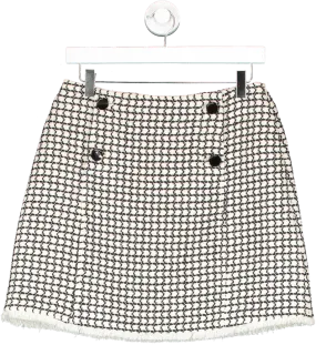 Ted Baker Cream Cheque Skirt UK 10