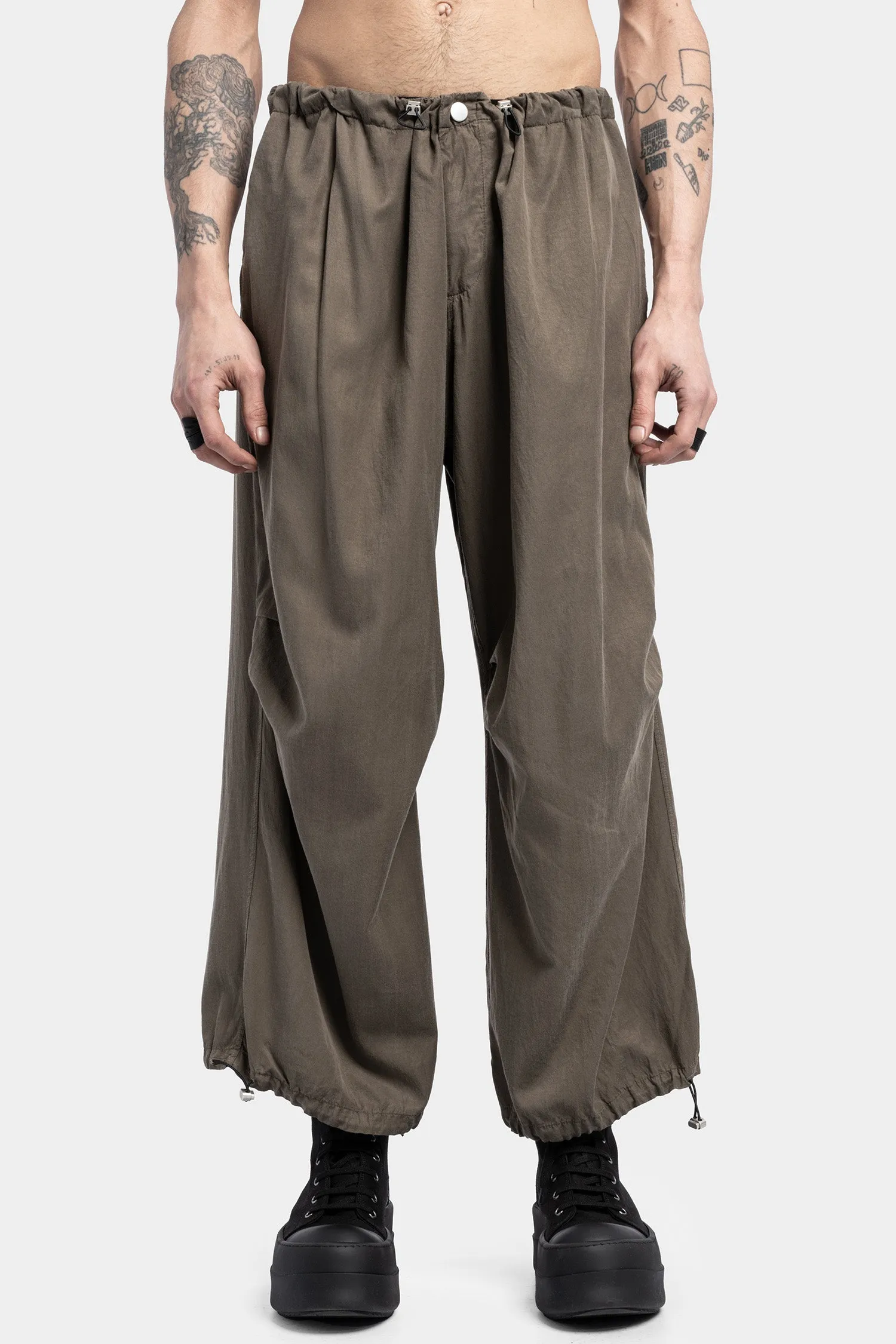 Wide Transform Pants, Military Green