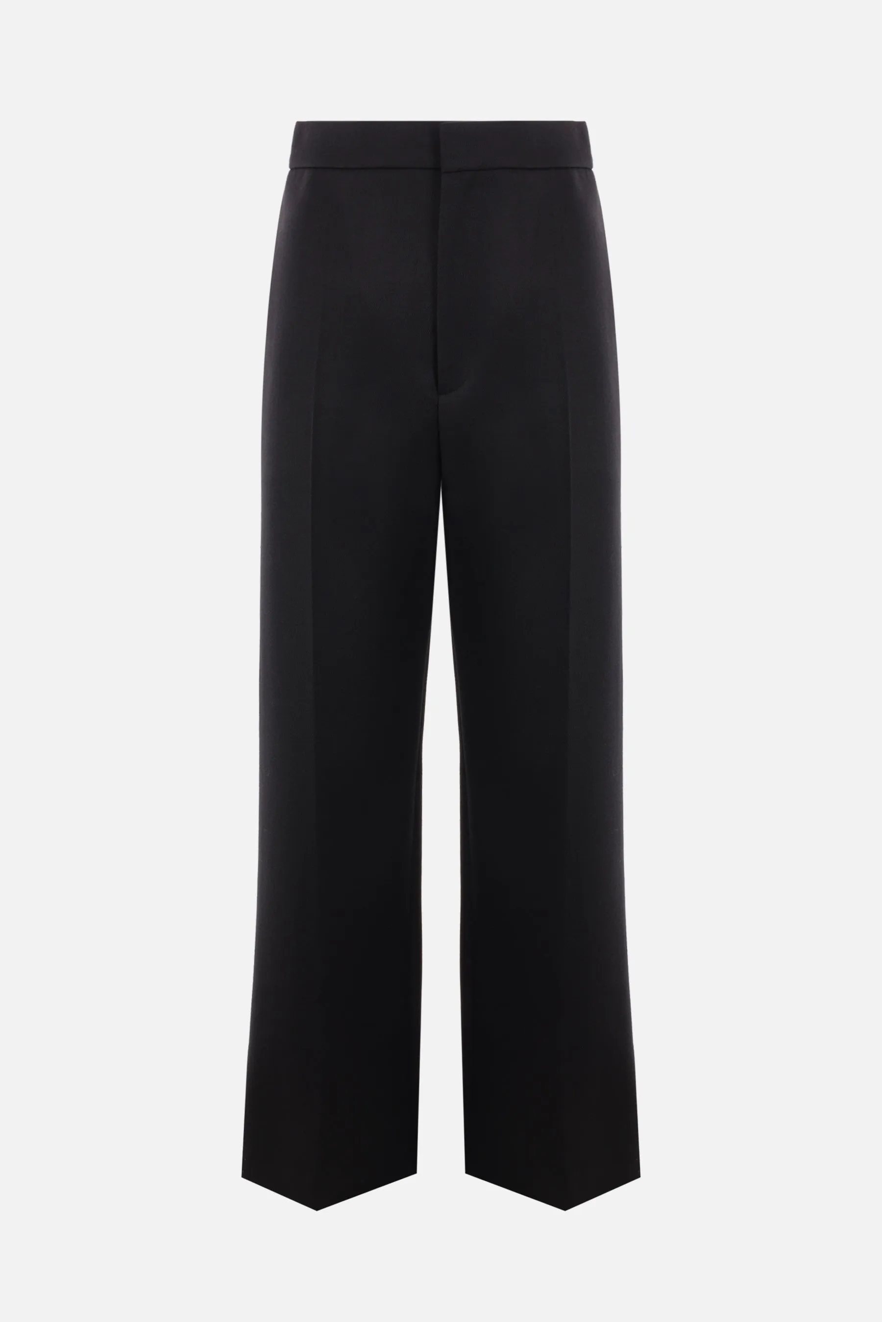 wool straight-leg pants